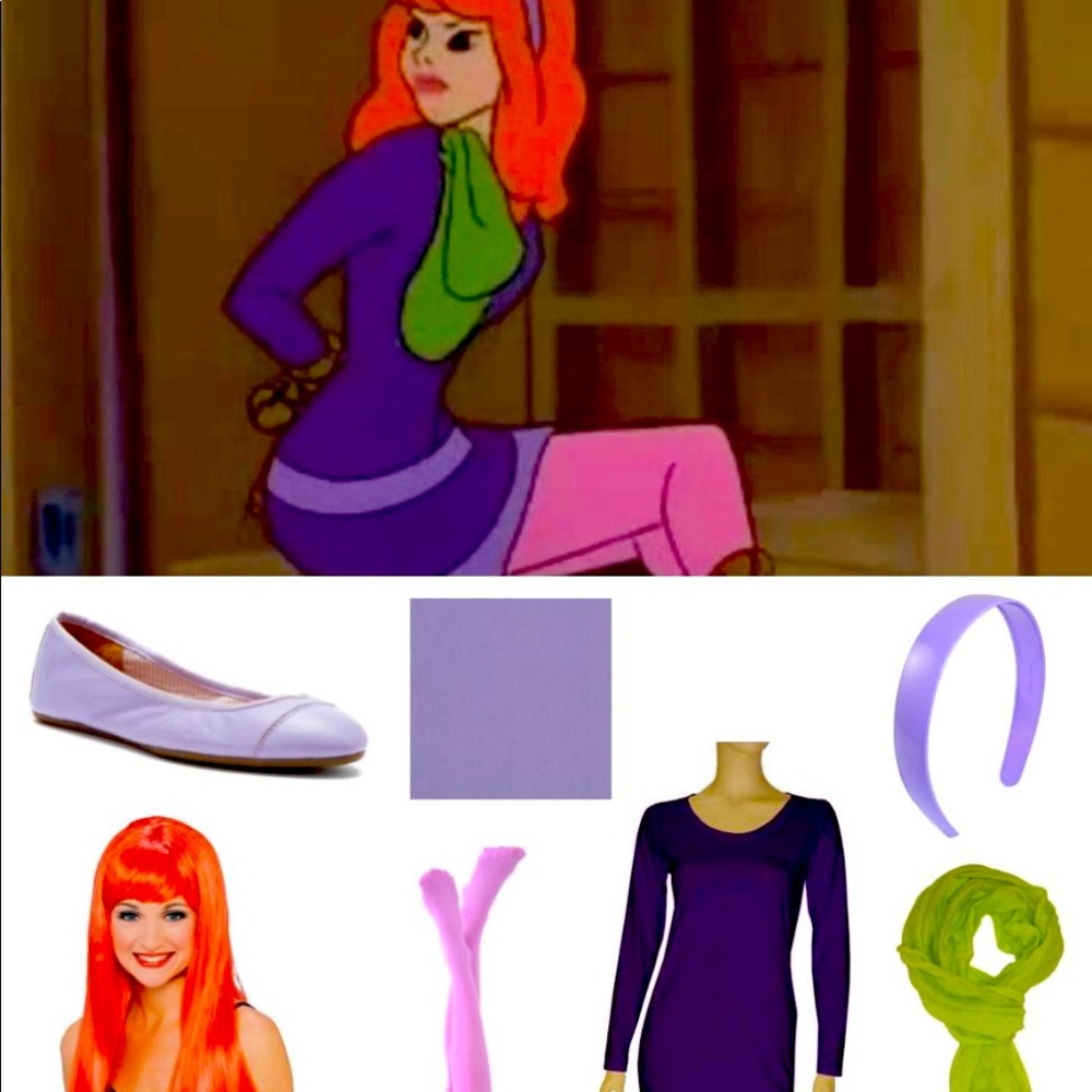 Daphne Scooby Doo Women Adult Halloween Costume S-M